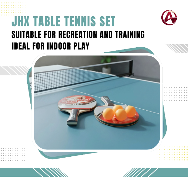 JHX Table Tennis Set - 2 Paddles & 4 Balls