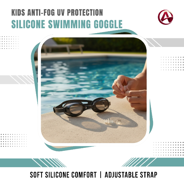 Kids Anti-Fog UV Protection Silicone Swimming Goggle