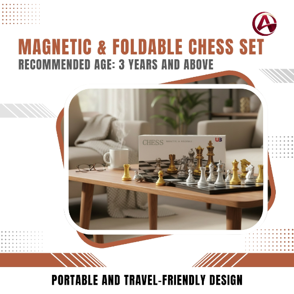 Magnetic & Foldable Chess Set
