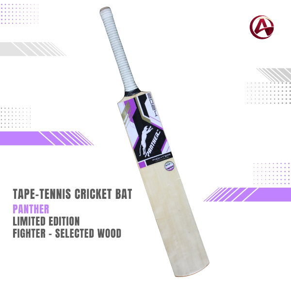 Panther Fighter Limited Edition Tape-Tennis Cricket Bat | Hand Crafted Wooden Bat