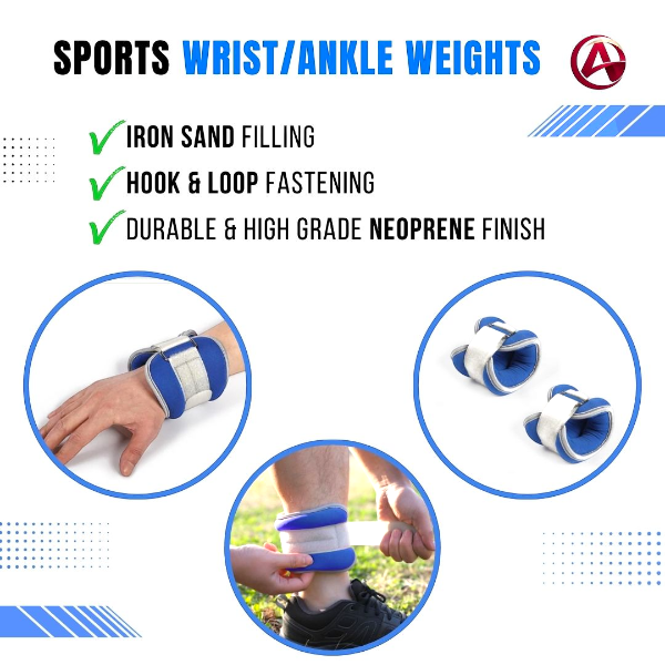 Wrist / Ankle Weights, Weighted Wristband, Wrist Weights Pair, Ankle Weights Pair
